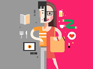 新风尚美妆插画X5