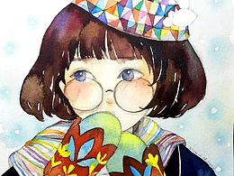 水彩创作-女孩系列