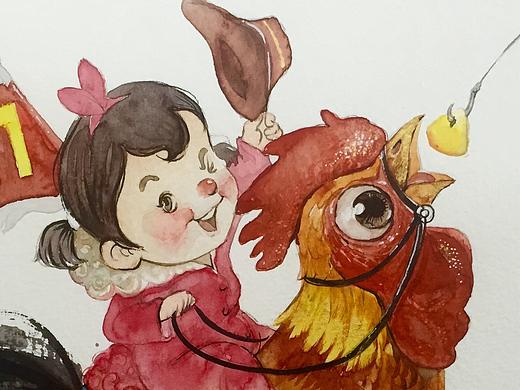 云朵骑鸡过大年