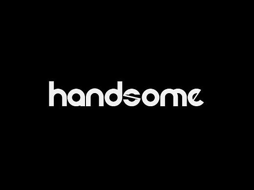handsome字体设计