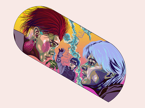 画了一组 logo的插画延伸