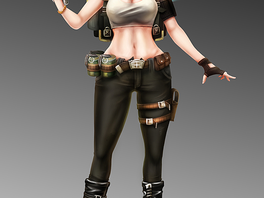 盗墓笔记阿宁立绘