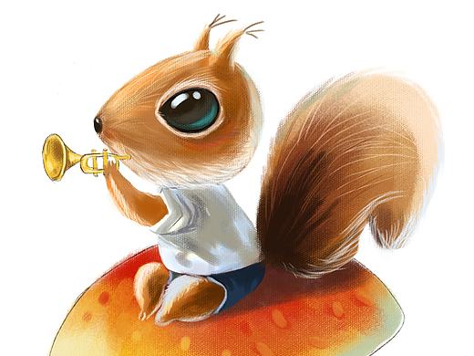 小松鼠（个人主页-ZMjE5MTk5MzI=） - 儿童插画 - 站酷设计师奈奈的奶奶原创素材 - 站酷ZCOOL