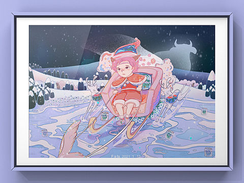 易碎的圣誕（個(gè)人主頁(yè)-ZNDk2NTUwMTI=） - 兒童插畫(huà) - 站酷設(shè)計(jì)師小花花的小香瓜吧原創(chuàng)素材 - 站酷ZCOOL