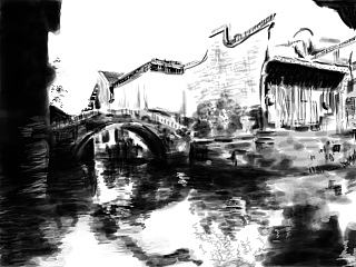 Computer painting乌镇