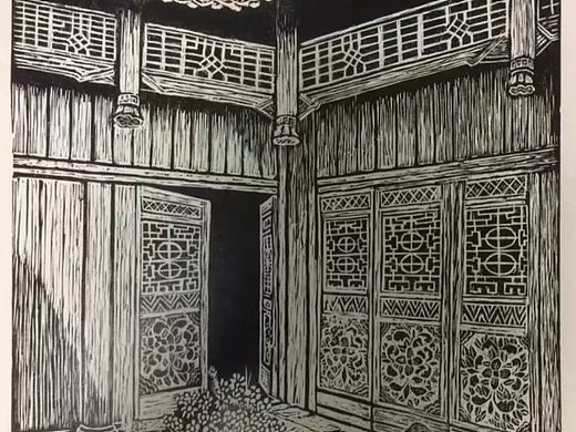我的部分水印版画作品