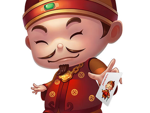 斗地主棋牌游戏插画