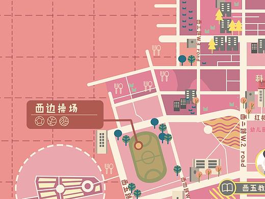 华中科技大学地图周边设计
