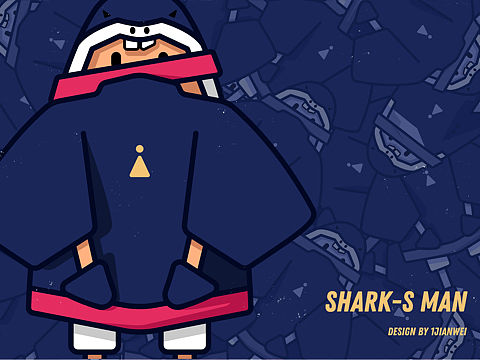 SHARK MAN 插画角色设计