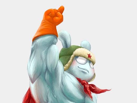 肌肉米兔要拿第一（个人主页-ZNTY2ODc4MDA=） - 创作习作 - 站酷设计师包几热原创素材 - 站酷ZCOOL