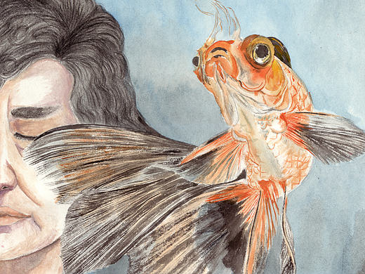 梦中鱼（个人主页-ZMTcyMTc2Mjg=） - 创作习作 - 站酷设计师書妃畫原创素材 - 站酷ZCOOL