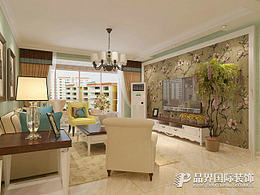 天海譽(yù)天下139平【田園風(fēng)格】案例裝修設(shè)計(jì)效果圖