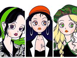 手繪人物插畫(huà)練習(xí)