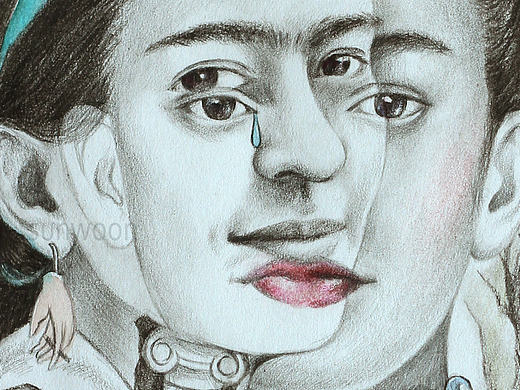 Friday Kahlo（個人主頁-ZMjEzMzE0NjQ=） - 藝術(shù)插畫 - 站酷設(shè)計師sunwoon原創(chuàng)素材 - 站酷ZCOOL