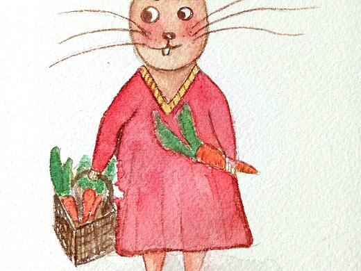 兔麻麻（个人主页-ZMjMxNDU0ODA=） - 儿童插画 - 站酷设计师南溪有画原创素材 - 站酷ZCOOL