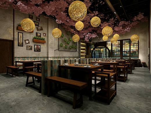 工业风格火锅店