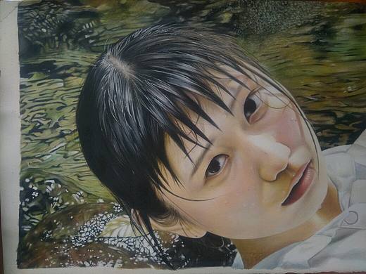 彩鉛臨摹三重野慶油畫作品（個人主頁-ZMzgxMjA4Mjg=） - 繪畫 - 站酷設計師吸血鬼大人原創(chuàng)素材 - 站酷ZCOOL