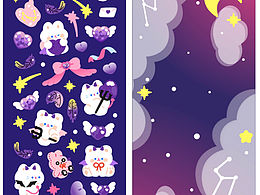 小貓咪咕卡貼紙