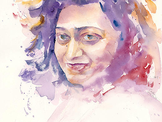 扎哈哈迪德，水彩插画（个人主页-ZNDY4NjU3NTI=） - 商业插画 - 站酷设计师青柠檬树原创素材 - 站酷ZCOOL