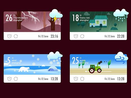 原创天气插件（个人主页-ZMTg5NDU4MTY=） - 商业插画 - 站酷设计师能言善辩原创素材 - 站酷ZCOOL