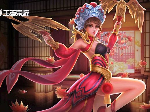 虞姬霸王别姬皮肤同人插画 | 个人练习