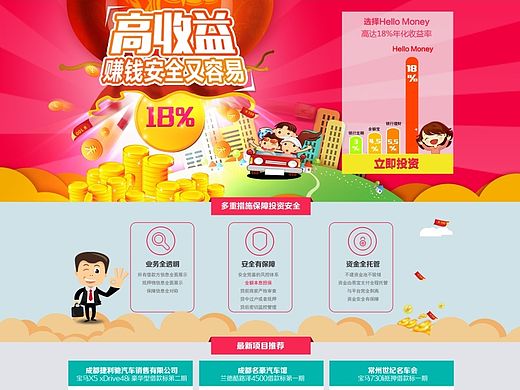 金融类网页设计