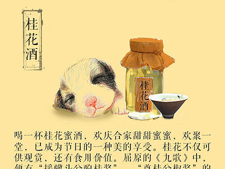 中秋 宠物与美食（个人主页-ZMTgyNjUyMTY=） - 新锐潮流插画 - 站酷设计师mayidefei原创素材 - 站酷ZCOOL