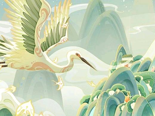 鸟鹤的练习插画（个人主页-ZNTcxNDE0OTY=） - 创作习作 - 站酷设计师c一全原创素材 - 站酷ZCOOL