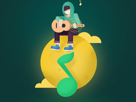 qq音乐启动页设计（个人主页-ZMTYwOTg0MzI=） - 闪屏/壁纸 - 站酷设计师神田流原创素材 - 站酷ZCOOL