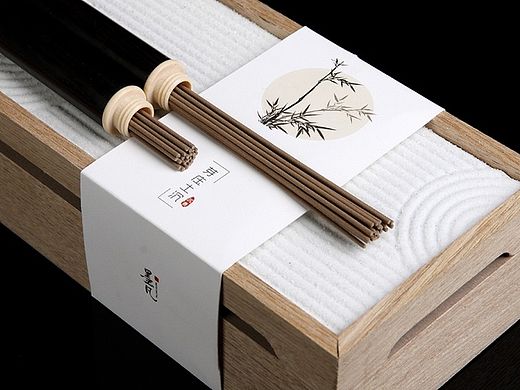 枯山水香炉礼盒，腰条设计