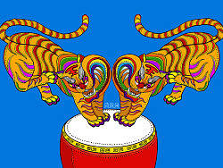 虎年快乐（个人主页-ZMTI4NzM2） - 艺术插画 - 站酷设计师肖蒽原创素材 - 站酷ZCOOL