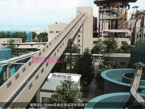 热电厂发电供热工艺流程三维演示动画