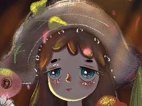 光影插画萌妹子系列