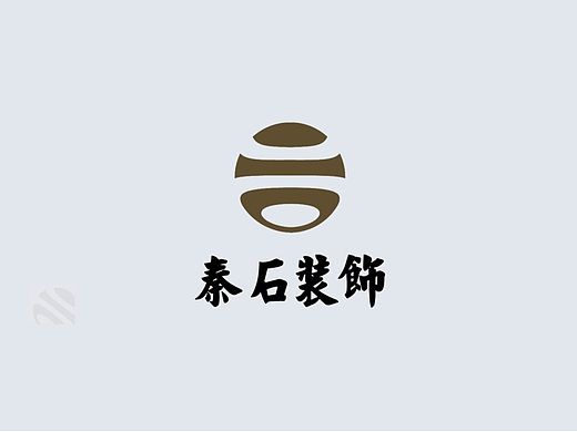 秦石装饰logo设计
