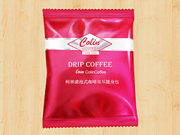 手繪寫(xiě)實(shí)咖啡包