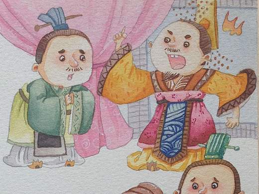 手绘水彩小故事（个人主页-ZMTY5ODM5NzY=） - 儿童插画 - 站酷设计师右边偏右原创素材 - 站酷ZCOOL