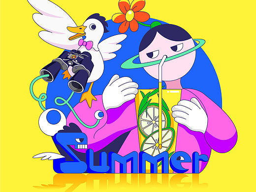 過(guò)去的夏（個(gè)人主頁(yè)-ZMzQ4MDE2NjQ=） - 創(chuàng)作習(xí)作 - 站酷設(shè)計(jì)師胖兔O_o原創(chuàng)素材 - 站酷ZCOOL