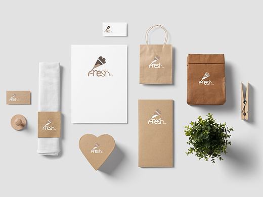 Fresh food 烘焙logo设计