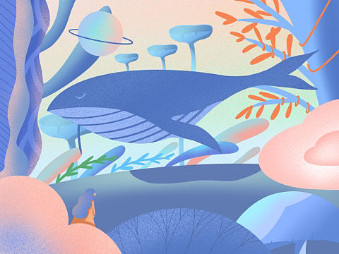 天空和大海的浪漫