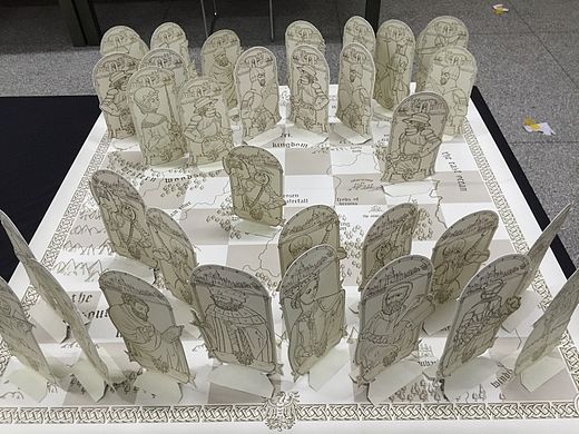 毕业设计——中世纪复古手绘国际象棋#青春答卷2015#广城职