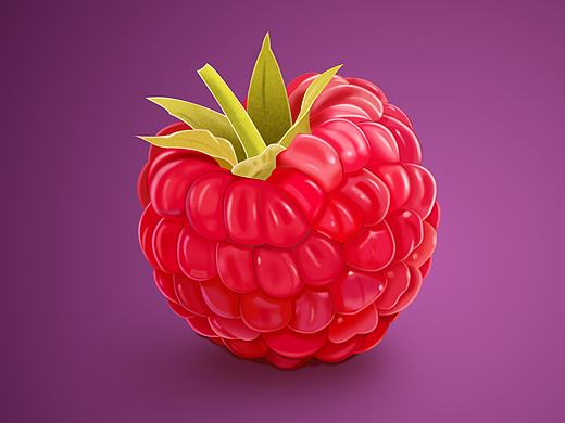 临摹Mike作品【树莓】超写实