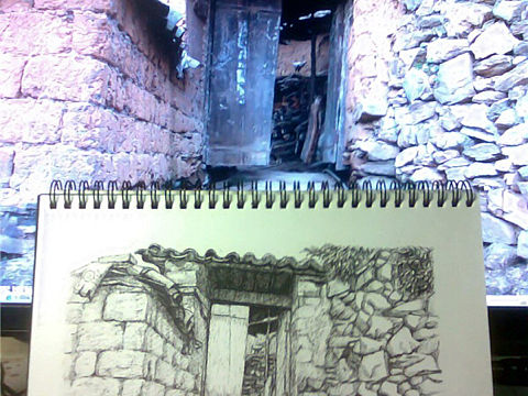 风景素描。大学外出写实。（个人主页-ZMTgwNzQwODQ=） - 绘画 - 站酷设计师落笔定江山原创素材 - 站酷ZCOOL