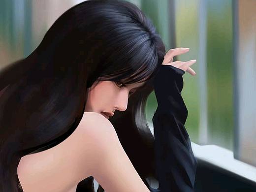 沉思中的女子