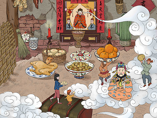 童谣故事绘本《祭灶歌》