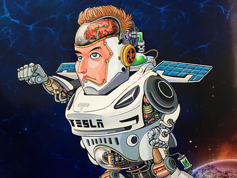 马斯克漫画形象设计