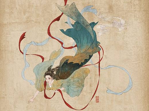 天女下凡来（个人主页-ZMzk5NzMwMjA=） - 创作习作 - 站酷设计师庭月原创素材 - 站酷ZCOOL