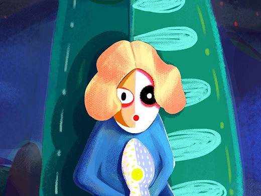 金发女孩（个人主页-ZMjA2MDI5MTY=） - 创作习作 - 站酷设计师白纸白原创素材 - 站酷ZCOOL