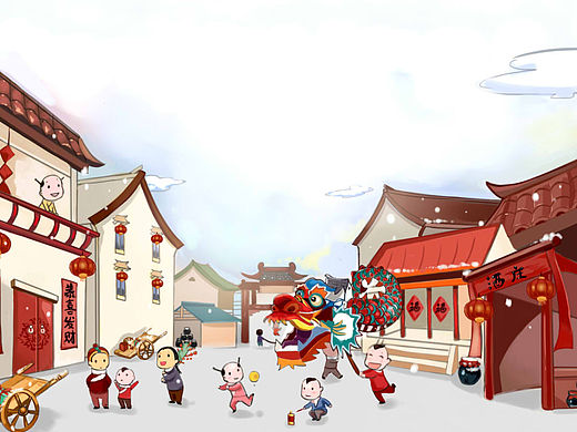 过年页头插画