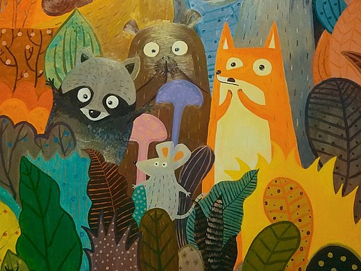 墙绘卡通_创意设计作品图片素材-站酷zcool