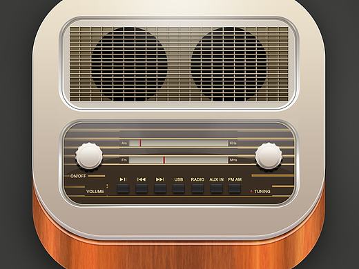 复古收音机临摹（个人主页-ZMTg3MTQ0NTI=） - 图标 - 站酷设计师三只猫儿原创素材 - 站酷ZCOOL